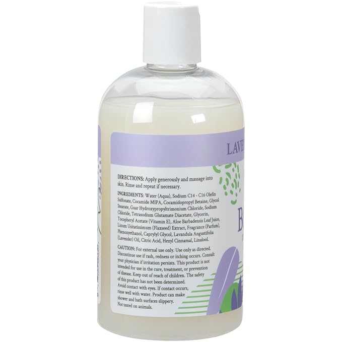 Ginger Lily Farms Botanicals Nourishing Body Wash, 100% Vegan & Cruelty-Free, Lavender Chamomile Scent, 12 Fl Oz (Pack of 6)