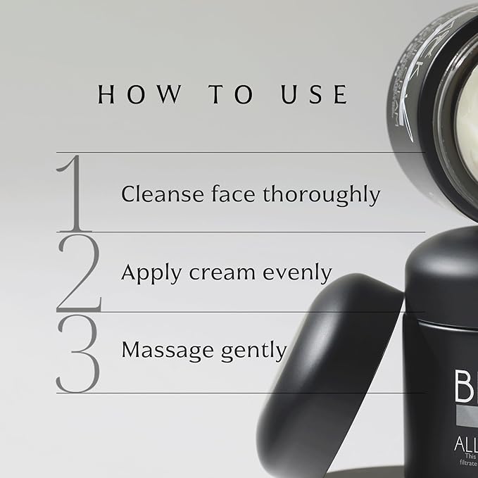 MIZON Black Snail All In One Cream Intensive Korean Skin Care Facial Moisturizing Snail Mucin Extract (2.54 fl oz)