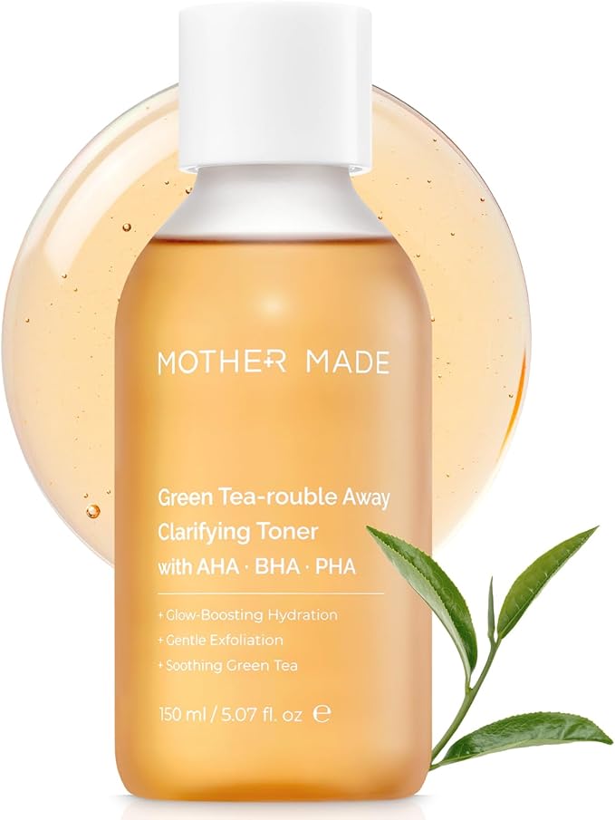 MOTHER MADE Green Tea-Rouble Away Clarifying Toner with AHA BHA PHA 150 ml