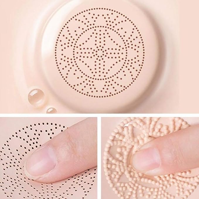 Avocado Air Cushion BB Cream,mushroom head air cushion cc cream brighten,waterproof Flawless,Even Skin Tone Makeup Base BB Cream for All Skin Makeup (Natural White, 1PCS)