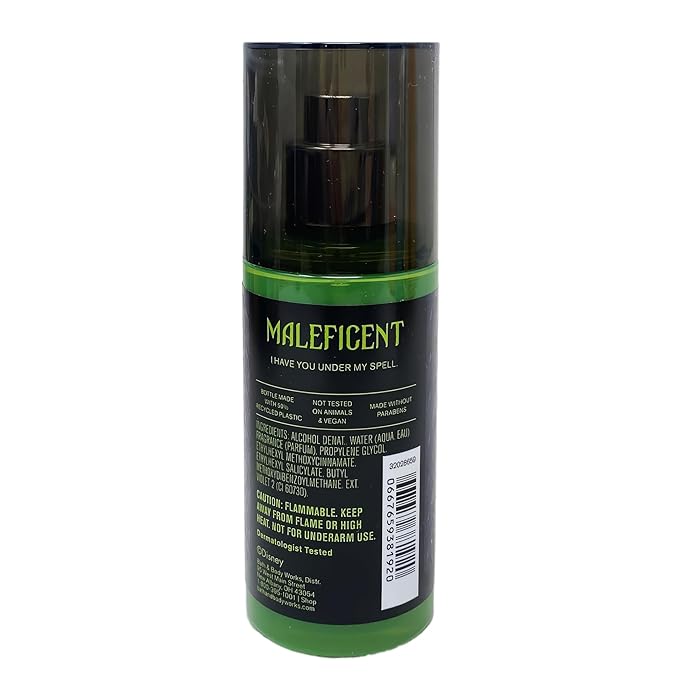 Bath & Body Works Disney Villains Collection - Maleficent 3 Pack Mini Fragrance Mist Set with a Natural Oats Sample Soap - Travel Size
