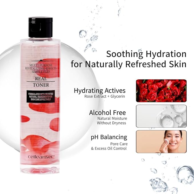 Gentle Hydrating Duo: Rose Toner and Ampoule Set