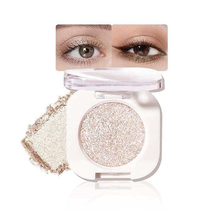 G11 Hxssll Pearlescent mini Eyeshadow Highly Pigmented Blend Matte & Shimmer EyeShadow,Cream Moisturizing Waterproof&Long Lasting Eye Makeup Natural Luminous Makeup Look (B11, 1 Count (Pack of 1))