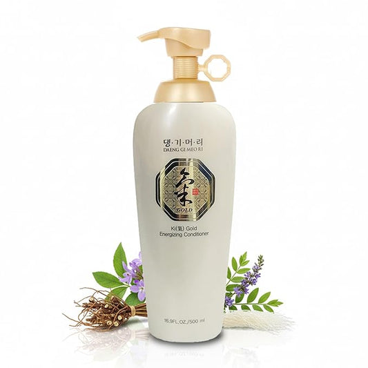 Daeng Gi Meo Ri- Ki Gold Energizing Conditioner, Good for Hair loss, Restores Maximal Moisture level, 16.9Fl Oz