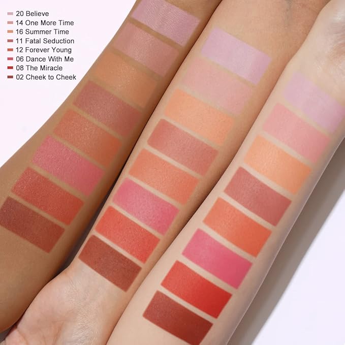 Oulac Baby Pink Blush Makeup| Highly Pigmented Cream Blush| Natural Matte Finish| Shape & Highlight Face| Cruelty-Free Vegan blush 4.8g