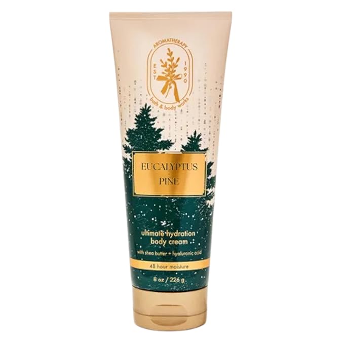 Bath & Body Works Ultimate Hydration Body Cream Gift Set For Women, 8 Fl Oz (Eucalyptus Pine)