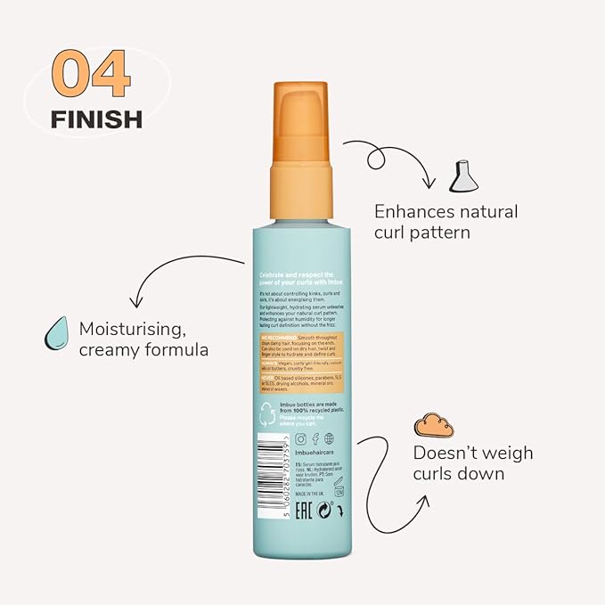 Imbue Curl Nourishment Oil for Curly Hairs 3.3 fl oz - Vegan, Curly-Girl Compliant, Curls Styling Product