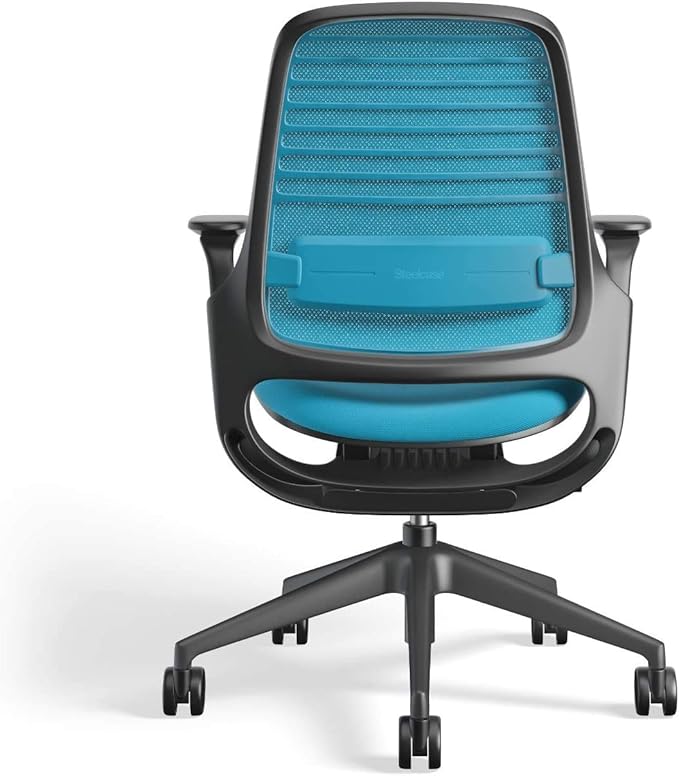 Steelcase Series 1 Work Office Chair - Blue Jay, Hard Floor Casters