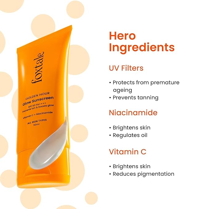 FoxTale Spf 50 Vitamin C Glow Sunscreen With Pa++++ & Niacinamide (3)
