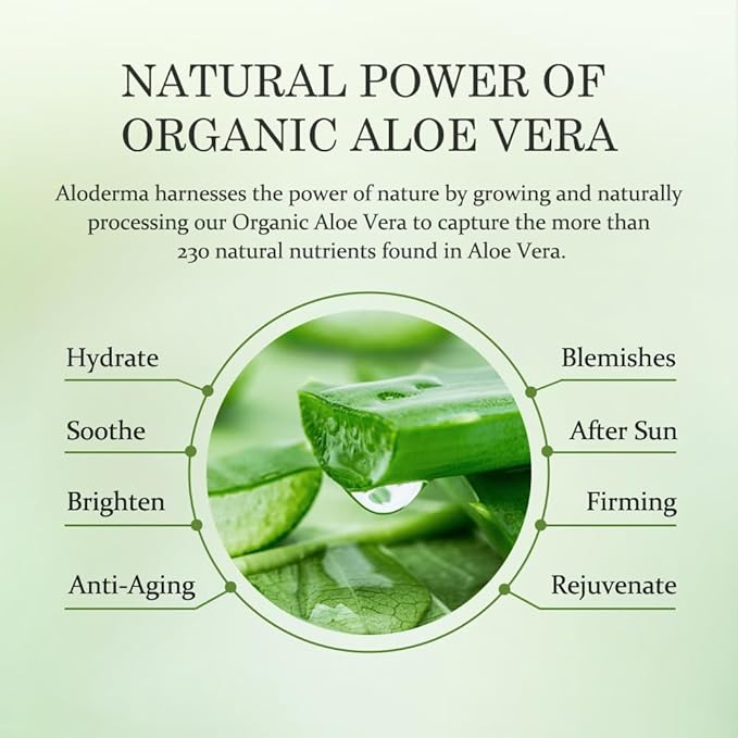 Aloderma Aloe Oil Controlling Set, 4 pcs - Aloe Clearing Gel, Oil Controlling Cleanser, Hydrating Cream, Hydrating Toner