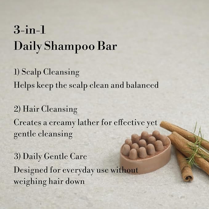LifeCare & SafeCare Korea Natural Solid Shampoo Bar – Scalp Care Shampoo Bar for Oily Scalp, Dandruff & Itchy Scalp Relief, Sulfate Free Herbal Shampoo Bar for Healthy Hair