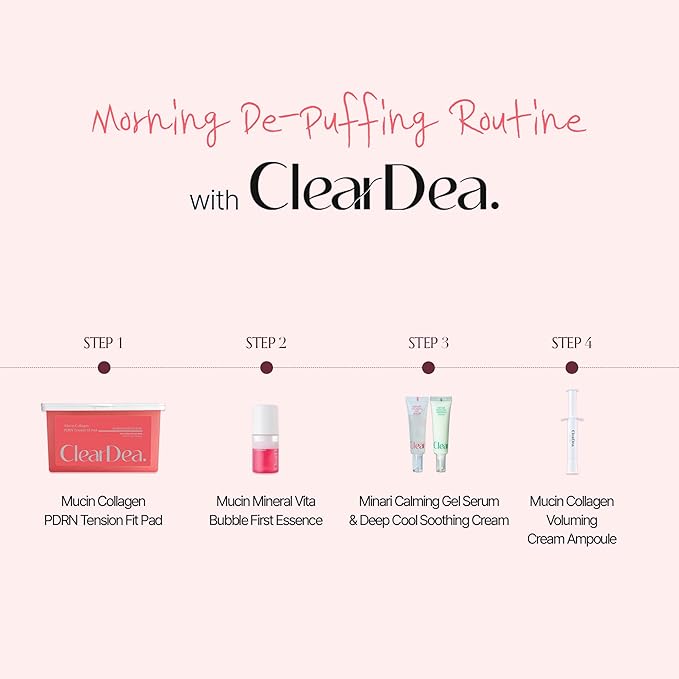 Mucin Collagen PDRN Tension Fit Pad, Cooling Stretch Face Toner Pads for Elasticity & Depuffing, Soothing Relief Korean Skincare, Valentines Day Gifts for Her
