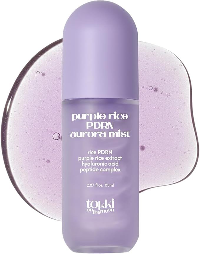 Purple Rice PDRN Aurora Mist | Hydrating Facial Toner Mist | Skin Barrier Support & Radiant Glow | Vegan Korean Skincare | 2.87 fl oz (85 ml)