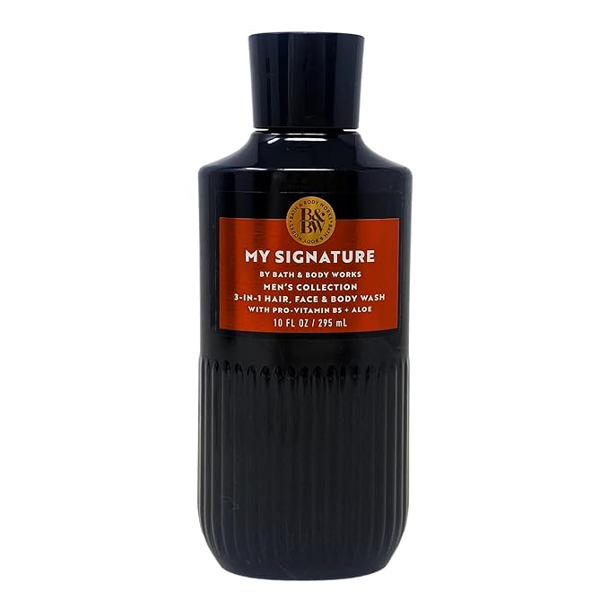 Bath & Body Works Men's Collection My Signature Cologne Mist and Body Wash Duo Set with a Clay and Rosemary Bar Soap - Full Size