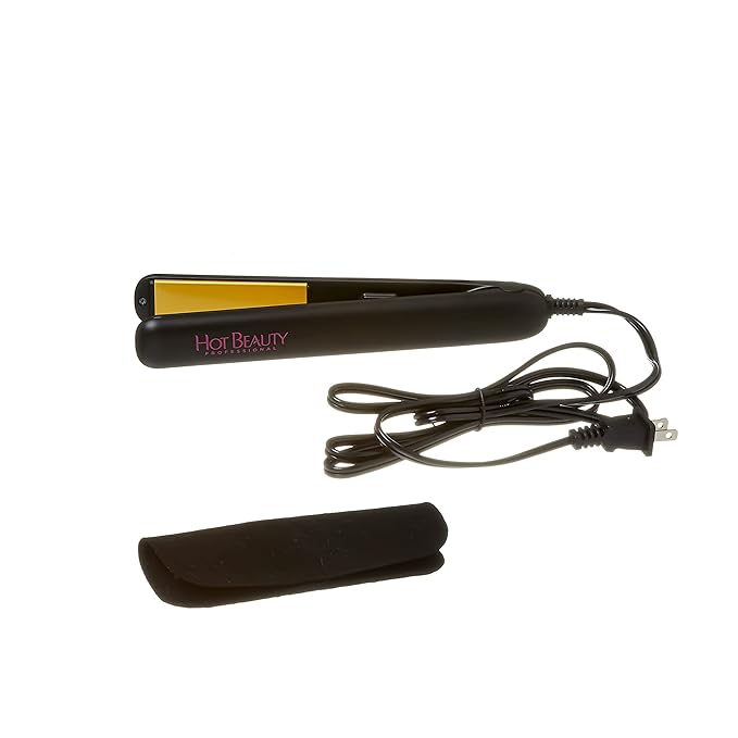 Ceramic Flat Irons 2-in-1 Value Pack 1" and Mini 1/2" with Free Travel Pouch, 2pcs Combs, Detangling Brush, 36pcs Elastic Band Set