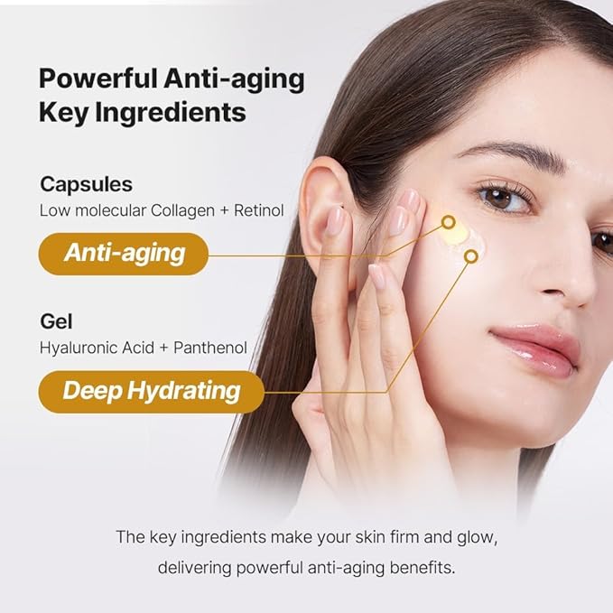 SUNGBOON EDITOR Fine Line Care Duo: Cream in Serum & Collagen Capsule Cream, Deep Fine Line Care, Glow Mist, Elasticity for Aged Skin, Face Moisturizer, Gifts for Mom, Korean Skin Care