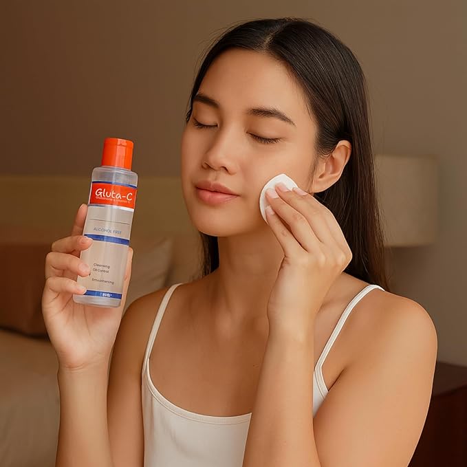 Gluta-C Facial Toner Hydration Nourishing Soft Smooth Revitalizing Supple Texture Healthy Glow Balanced Daily Skincare Gentle Comfort - 100ml x 5 Bottles