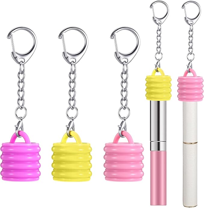 3pcs Keychain Caps for Lip Gloss, Lip Gloss Caps, Lips Balm Keychain Cap, Silicone Lipgloss Keychains With Lobster Clasp, Lips Gloss Key Chain Holder for Lipstick