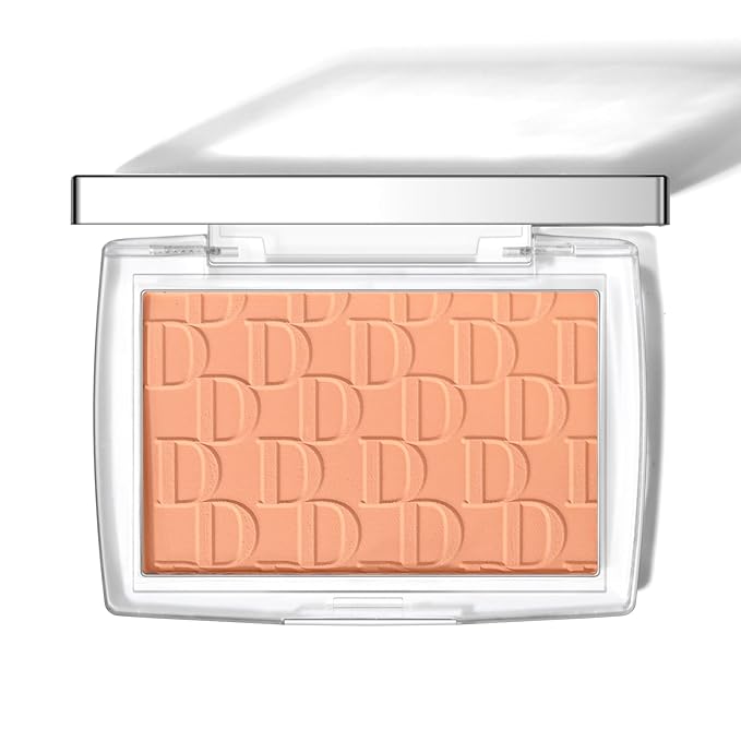 KYDA Coral Powder Blush, Radiant Glow Face Blush, Buildable Matte Cheeks Color, Ultra-fine Lightweight Powder Blusher, Lasting Moisturizing