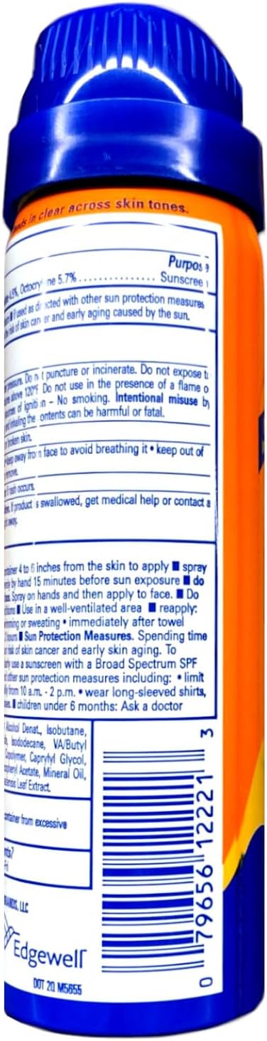 Banana Boat Sun Screen Sport Spray SPF 30 UltraMist Coolzone 1.8 oz (Travel Size), 2 units