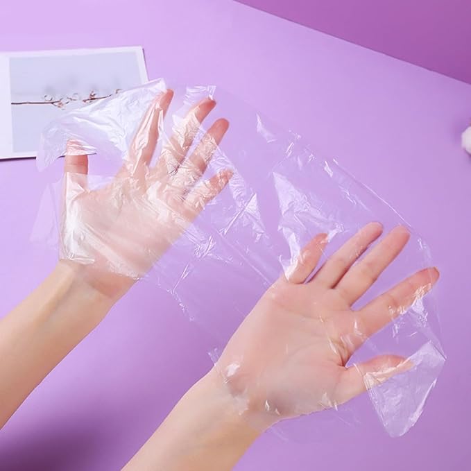 Disposable Plastic Neck Mask Sheets 200Pcs Toner Mask Patch for Moisturizing Skin Care Therapy Neck Covering Suitable for Salon and Home Use