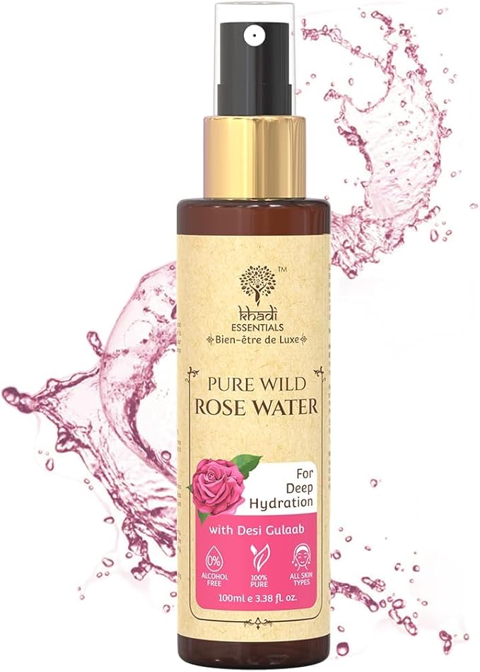 Pure Rose Water Facial Spray – Natural Hydrating Face Mist & Toner for Glowing Skin, Alcohol Free, All Skin Types