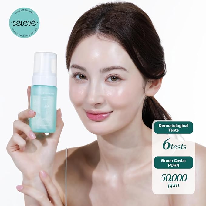 Glow Caviar Bubble Toner – Hydrating & Glow Face Toner with Green Caviar Liposomal, Niacinamide, Panthenol & Ferulic Acid, Sensitive & Dry Skin, Korean Skin Care (3.38 fl.oz / 100ml)