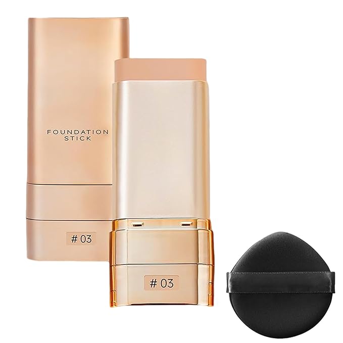 Luminous Dual-ended Concealer Foundation Stick, Korean Foundation Stick, 2-In-1 Contouring Foundation Full Coverage Cream Built-In, Flawless & Long-Lasting Dual-Ended Foundation Stick (#03)