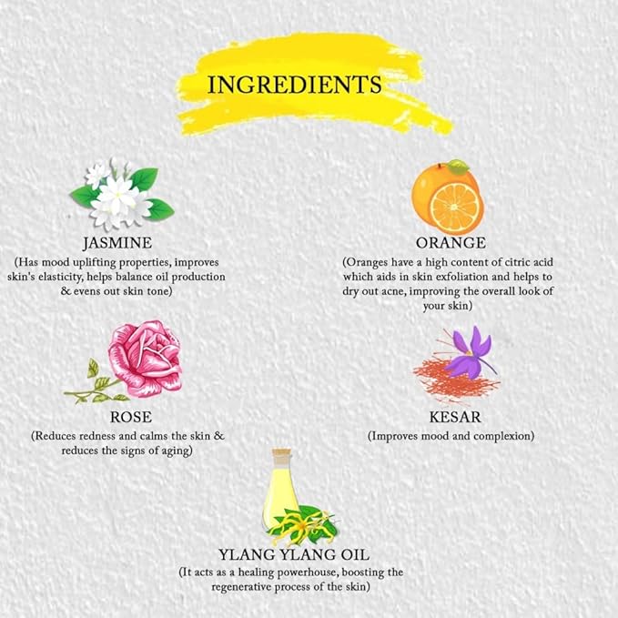 ROOTS AND HERBS Ayurvedic Natural Treatment 100% Vegan No Paraben Hydrating Kashmiri Kesar Toner