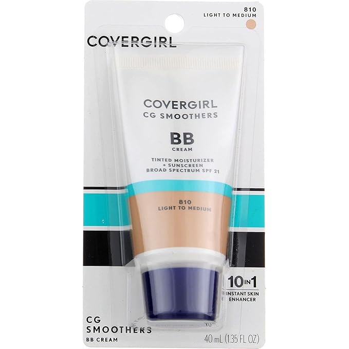 CoverGirl Smoothers SPF 21 Tinted Coverage, Light to Medium [810], 1.35 oz (Pack of 3)