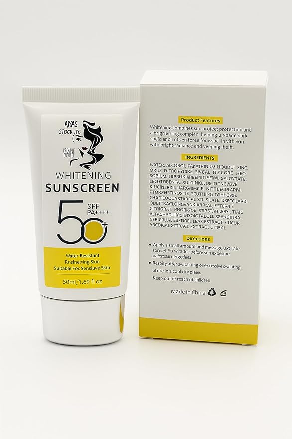 SUNSCREEN WHITENING SPF 50 PA++++ – Whitening, Moisturizing and Water Resistant Sunscreen – UVA/UVB Protection suitable for sensitive skin