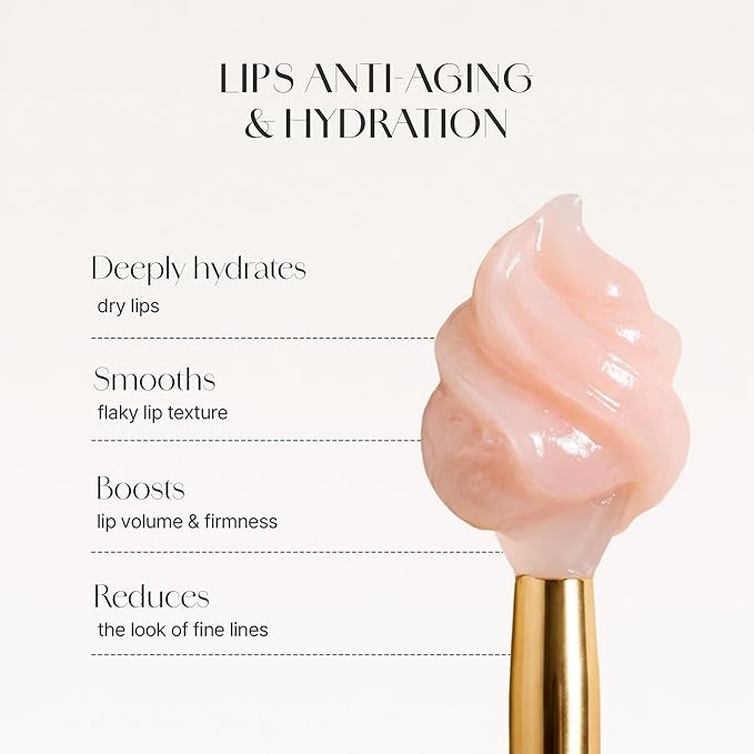 BEIGIC Volumizing PE Lip Balm & Mask - Vegan Overnight Lipcare, Reduces Lip Fine Lines & Flakiness, Plumps & Hydrates for Smooth Lips (0.49 fl.oz)