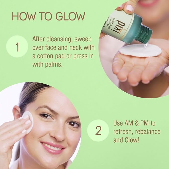 Pixi Antioxidant Tonic | Alcohol-Free Hydrating Multi-Tasking Formula with 3 Facial Skin Care Products in 1 | Face Toner, Essence, and Serum in One Step | 100mL Travel Size Skincare