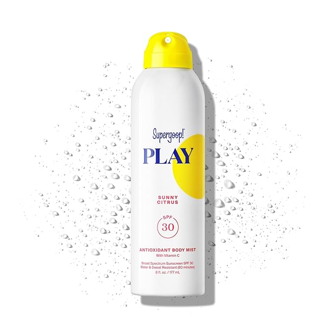 Supergoop! PLAY SPF 30 Antioxidant Body Mist w/Vitamin C - 6 fl oz - Broad Spectrum Sunscreen Spray - Great for Active Days