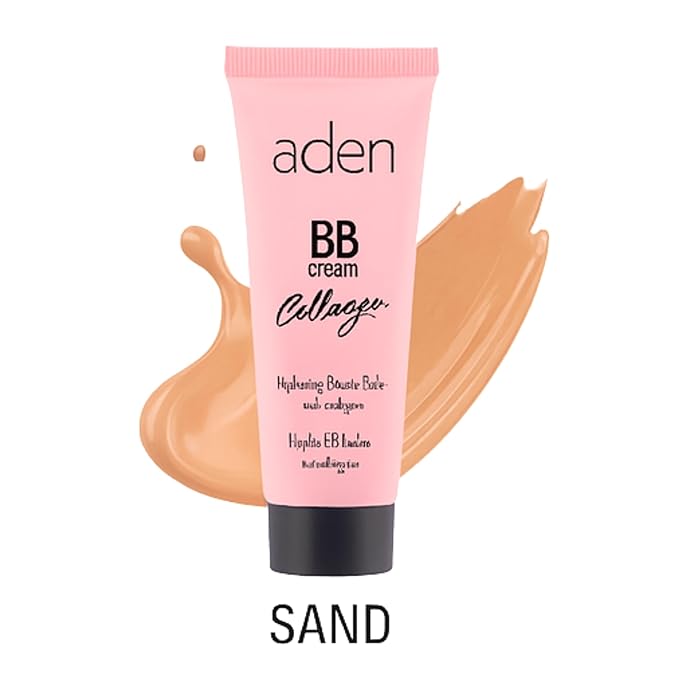 aden BB Cream Tinted Moisturizer with SPF 15–30 ml Hydrating Face Moisturizer with SPF & Collagen - acne BB Cream Foundation & Tinted Sunscreen for face – Natural Coverage Made in Europe 02