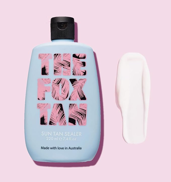 The Fox Tan Sun Tan Sealer, Moisture Rich Formula For Darker & Long-Lasting Tans, Creates Flawless, Glowing Skin, Vegan & Cruelty-Free, 220ml