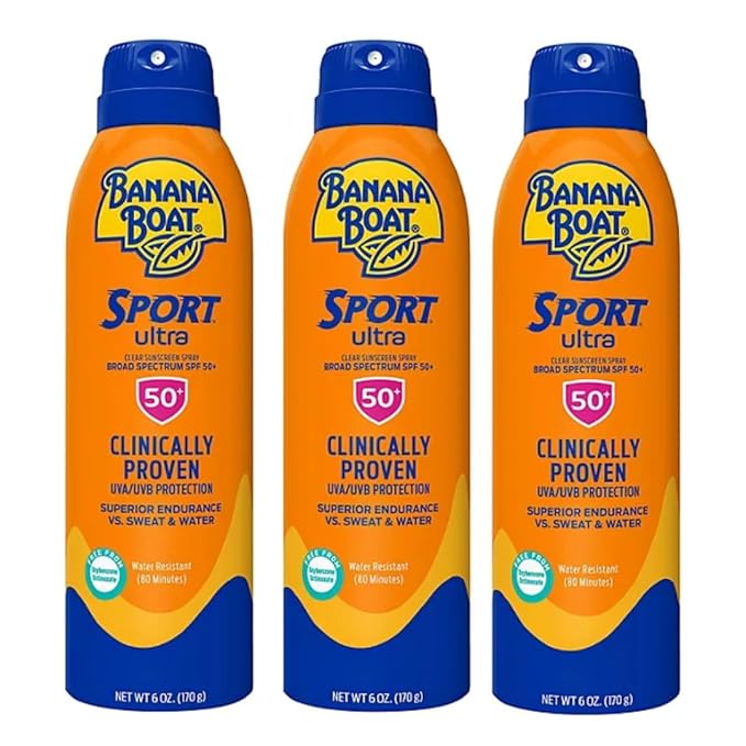 Sport Ultra Sunscreen Spray, SPF 50, 6 Ounces, 3 Pack