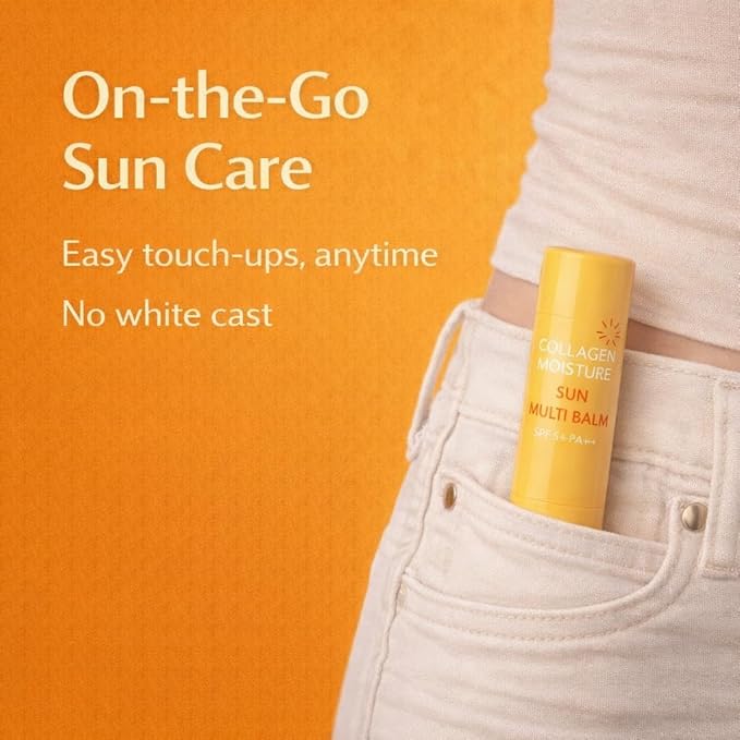 Collagen Sun Grow balm SPF50 Brightening &Hydrating UV Shild for Glowing Skin Anti-Aging Korean Skincare 11g(0.38oz)
