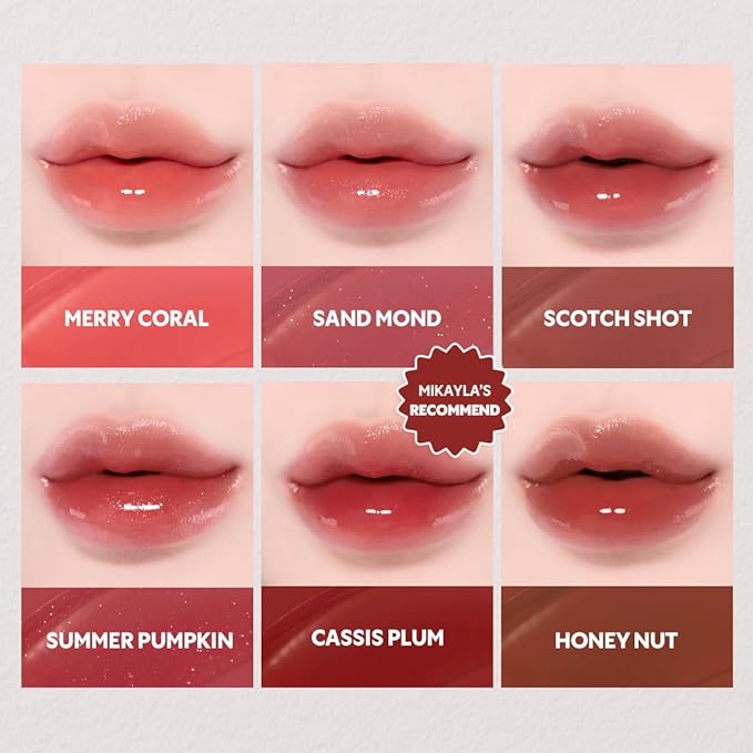 TIRTIR [*Mini Size Waterism Tinted Lip Gloss #19 Bad Rosy, 0.06 Fl Oz – Kiss Ready Lipgloss, 12H Long Lasting Non Sticky Natural Tinted Glow Korean Multiuse Cheek and Lip Tint for Women gift