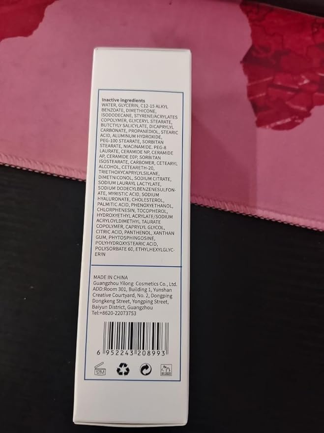 Face Sunscreen With Hyaluronic Acid and Niacinamide Sunscreen SPF 50 Waterresistant Oilfree UVA&UVB Sun Protection Sunblock