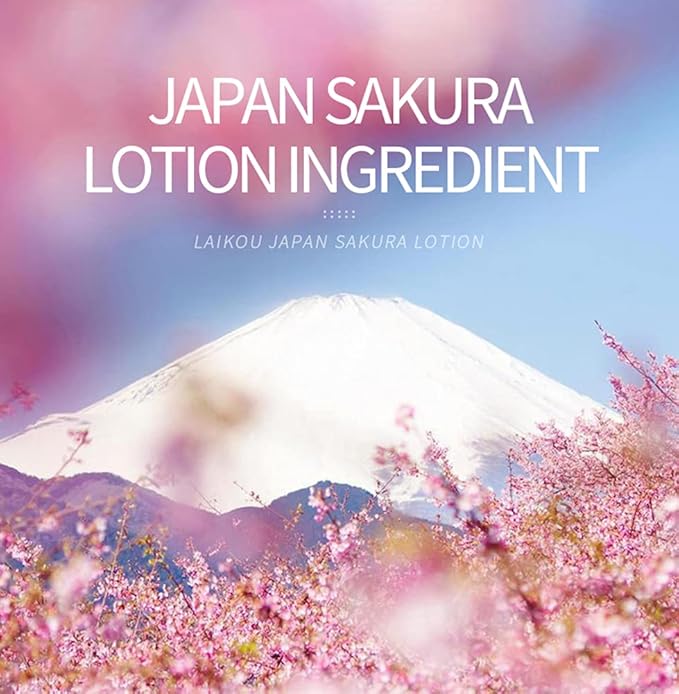Sakura Face Lotion Moisturizing Essence for Shrink Pores Skin Daily Care, Toner Lotion Hydrating Repair Face Cream Vitamin C Serum Improve Skin Nourishing Facial Cream Softener Skincare