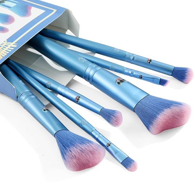 Stitch Stuff Stitch Gifts for Girls Makeup Brushes Gift Box Magic Eye Shadow Eyeliner Blending Lip Brush Anime Cosmetic Brush Set Collection