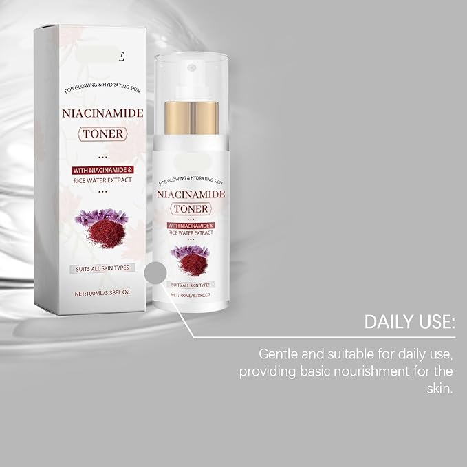 Niacinamide Hydrating Toner - Moisturizing, Brightening Facial Essence Water For Refreshing Skin & Long-Lasting Glow(1PCS)