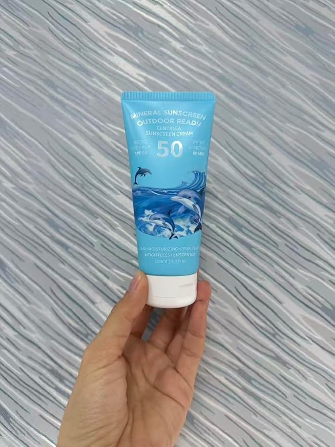 Unscented Sunscreen Soothes and Hydrates, Body Sunscreen for All Skin, Skin Care for Women and Men, qq01,3.38 oz