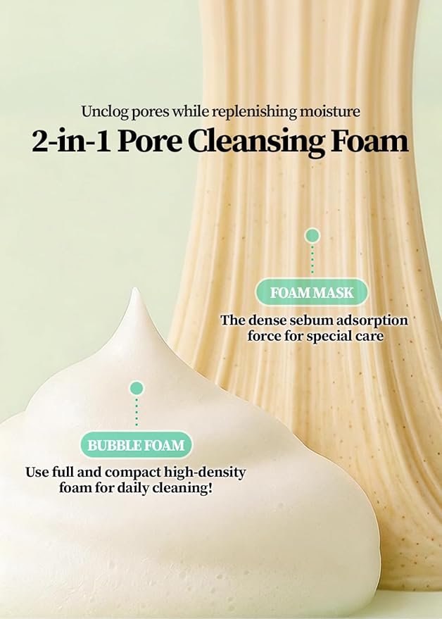 Laminaria Pore Cleansing Face Wash 2-in-1 | Deep Facial Cleanser & Hydrating Cleanser with Seaweed Extract & 8 Types of Hyaluronic Acid, 120ml