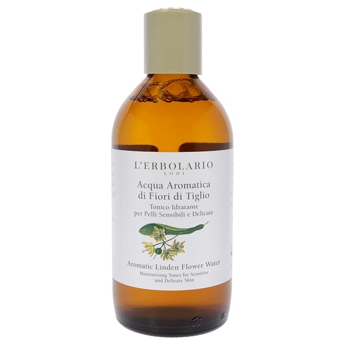 L'Erbolario Aromatic Linden Flower Water - Alcohol-Free Moisturizer For Sensitive And Delicate Skin - Gently Removes Impurities - Leaves Skin With A Pleasant Sensation Of Freshness - 6.7 Oz Toner