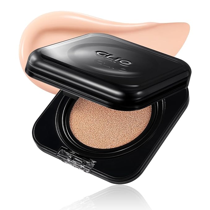 CLIO Kill Cover Founwear Cushion Foundation, Flawless Full Coverage with Matte Finish, Covering Pigmentation and Blemish, Long-Lasting, Creamy Lightweight Texture, Korean Cushion (21C LINGERIE)