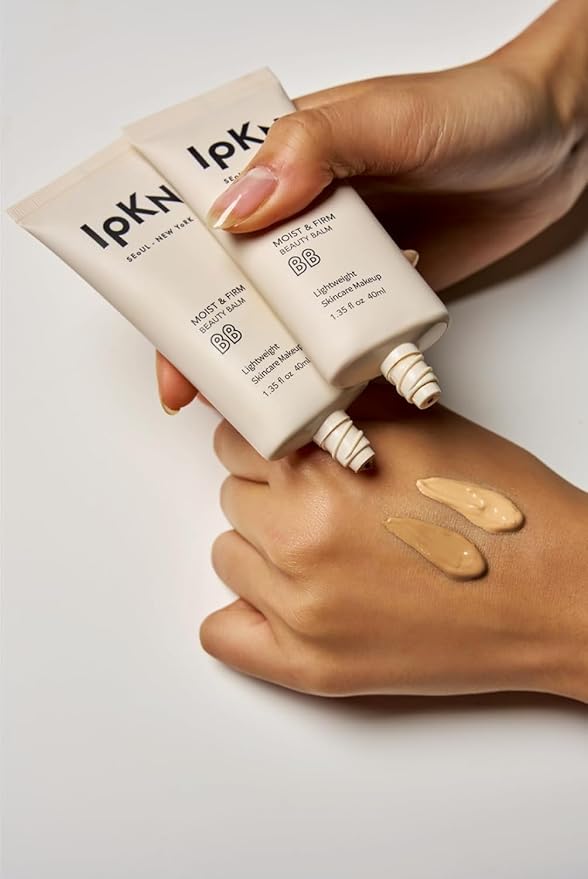 IPKN Moist & Firm BB Cream Light/Medium 40ml(1.35 fl.oz.) | Moisturizing, Buildable Coverage, Lightweight Foundation for All Skin Types, Flawless Natural Finish