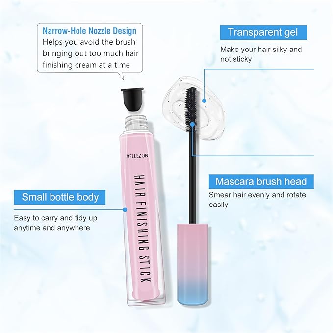 FUNAN Hair Finishing Stick for Small Broken 3 Pack, Broken Hair Finishing Stick, Slick for Women, Naturally Refreshing