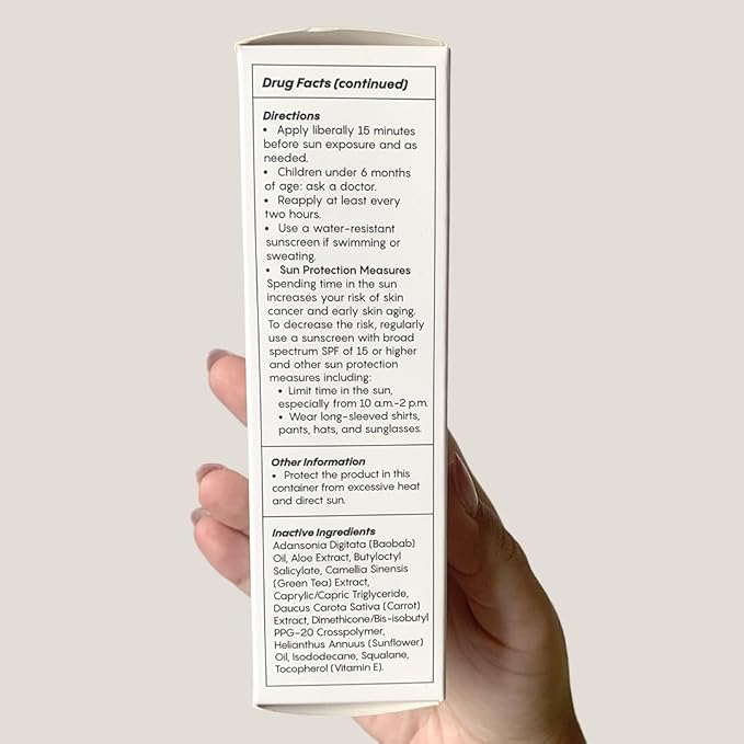 JESS BEAUTY | Let it Sun 50+ Sunscreen Green Tea & Aloe Extract | Skincare Sun Protection 1.7 fl oz